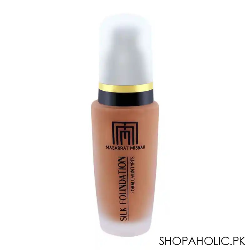 Masarrat Misbah Silk Foundation, Chestnut - Main Image