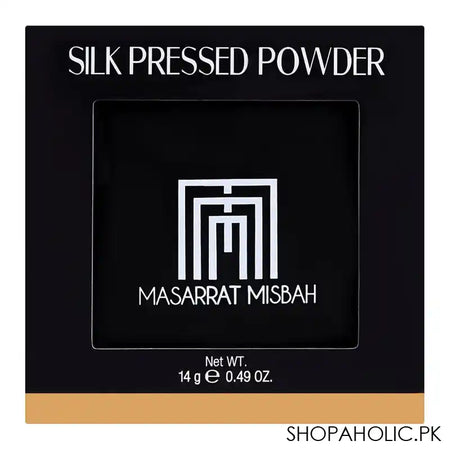 Masarrat Misbah Silk Pressed Powder, Deep Honey - Main Image