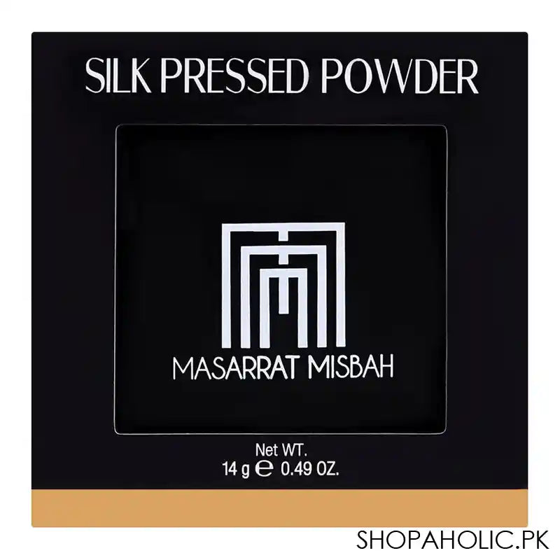 Masarrat Misbah Silk Pressed Powder, Deep Honey - Main Image