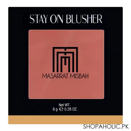 masarrat misbah stay on blusher, satin apricot image2