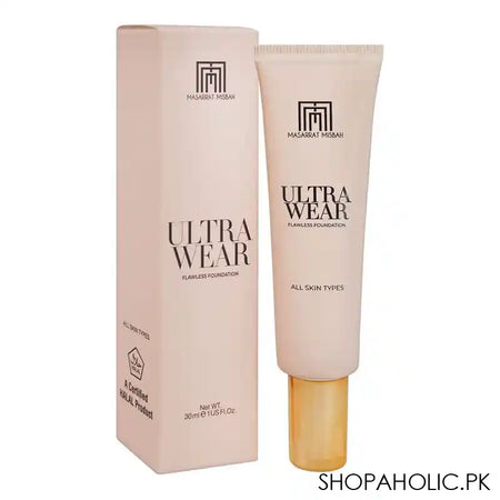 Masarrat Misbah Ultra Wear Flawless Foundation, Bisque, 30ml - Main Image