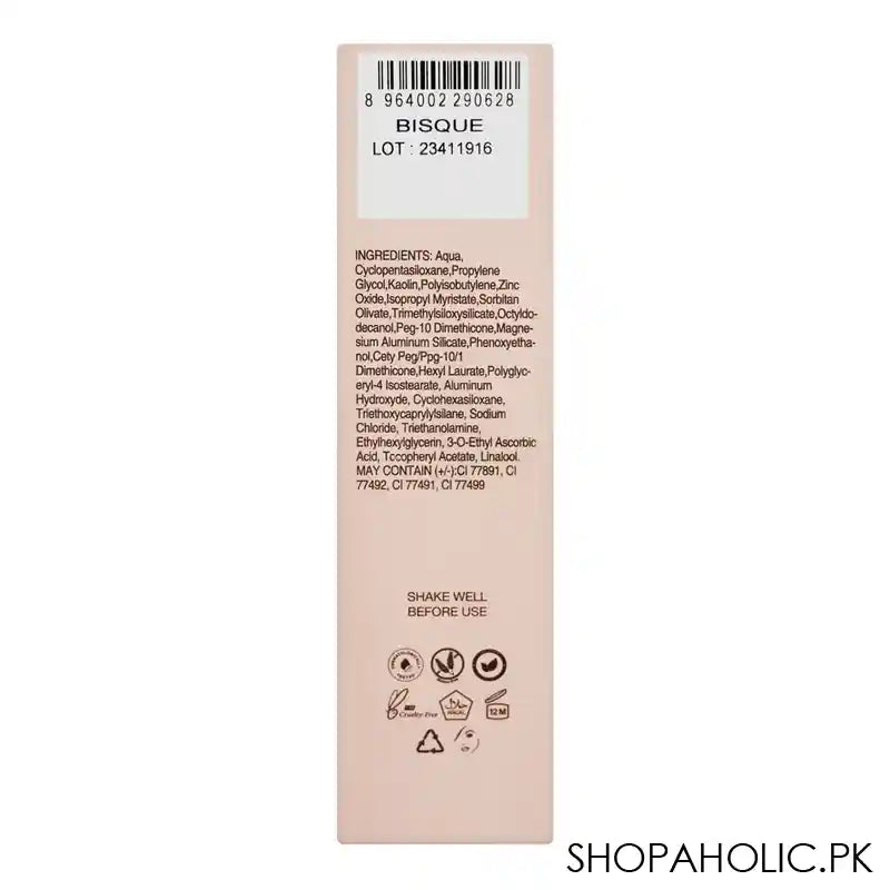 Masarrat Misbah Ultra Wear Flawless Foundation, Bisque, 30ml - Image 2