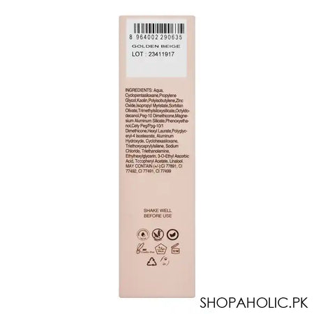 Masarrat Misbah Ultra Wear Flawless Foundation, Golden Beige, 30ml - Image 4