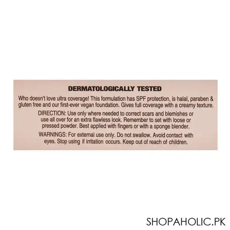 Masarrat Misbah Ultra Wear Flawless Foundation, Light Creme, 30ml - Image 4