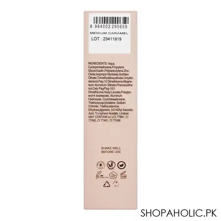 Masarrat Misbah Ultra Wear Flawless Foundation, Medium Caramel, 30ml - Image 2