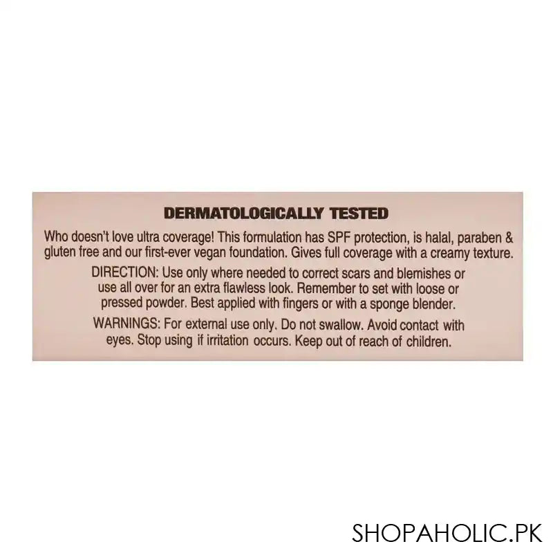 Masarrat Misbah Ultra Wear Flawless Foundation, Warm Honey, 30ml - Image 2