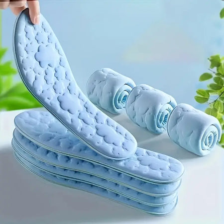Breathable Massage Memory Foam Insoles with Orthopedic Cushion for Shoes