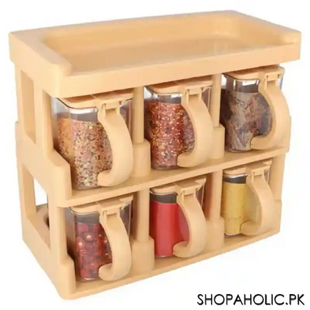masterchef decora 6 jars spice rack set   450ml image3