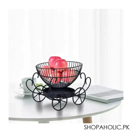Matrix 2 Tier Decorative Fruit Basket, 11.81 x 9.05 x 8.26 Inches - Main Image