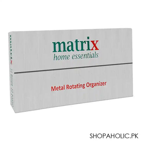 Matrix 360 Rotatable Metal Storage 3 Layer Organizer, Square, 59 x 24 x 24 cm - Image 4