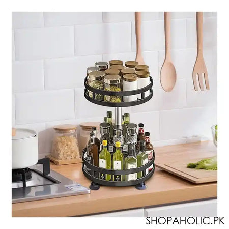 Matrix 360 Rotatable Storage Organizer, 2-Layer Round - Image 6