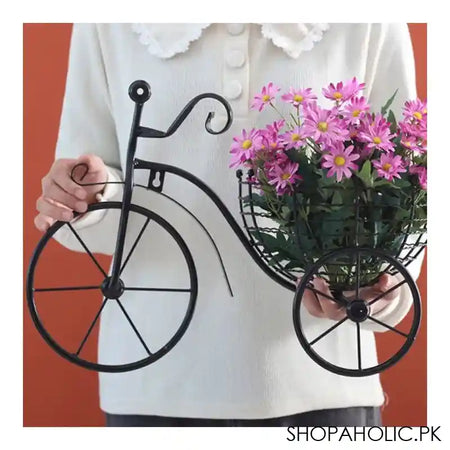 Matrix Bicycle Design Wall Basket For Home Decoration, 36.5 x 21.5 x 11 cm - Image 2