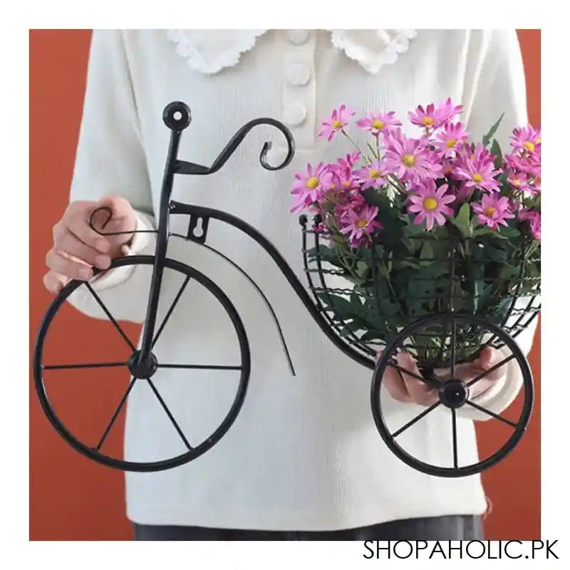 Matrix Bicycle Design Wall Basket For Home Decoration, 36.5 x 21.5 x 11 cm - Image 2