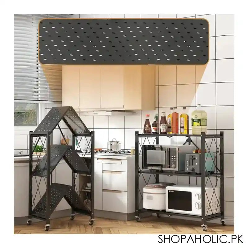 Matrix Foldable Kitchen Trolley, 12.5 x 27.5 x 13.5 Inches - Image 7