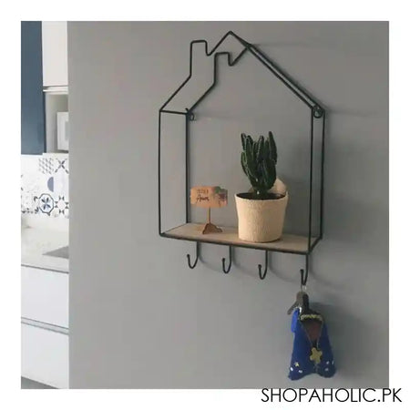 Matrix Hut Style Wall Shelf-A, 11 x 7.2 x 4.3 cm - Main Image
