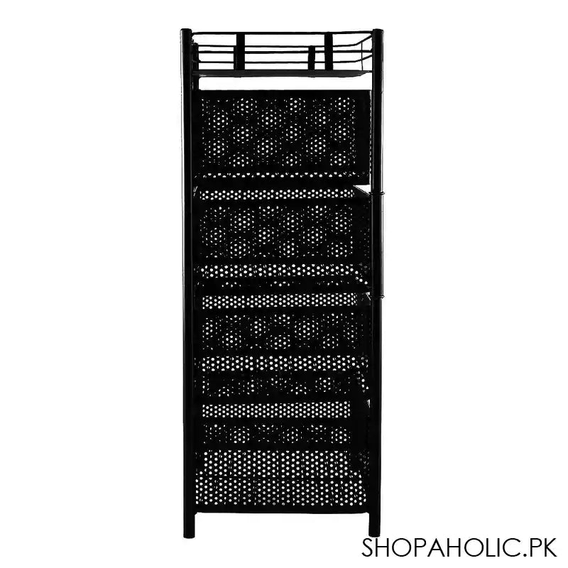 Matrix Premium Square Metal Trolley, 78.5 x 27 x 27 cm, 4-Layer - Image 3