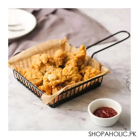 Matrix Snack Bucket & Restaurant Style Serving Platter, Large, Square - Image 2
