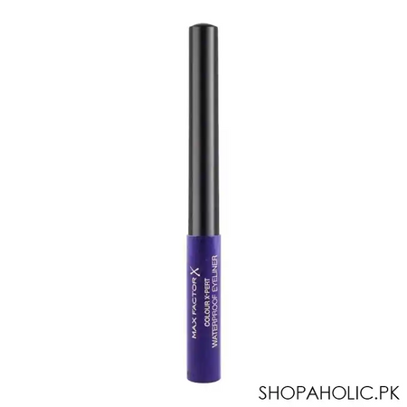max factor color x pert waterproof eyeliner, 03 metallic lilac image2
