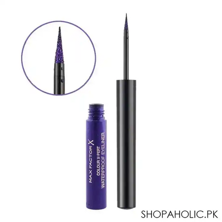 max factor color x pert waterproof eyeliner, 03 metallic lilac main image