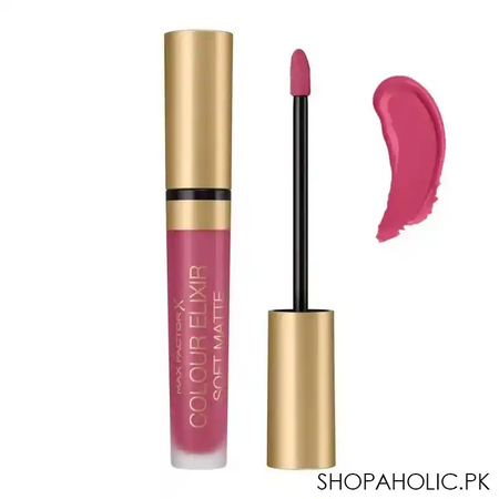 max factor colour elixir soft matte liquid lipstick, 020 blushing peony main image