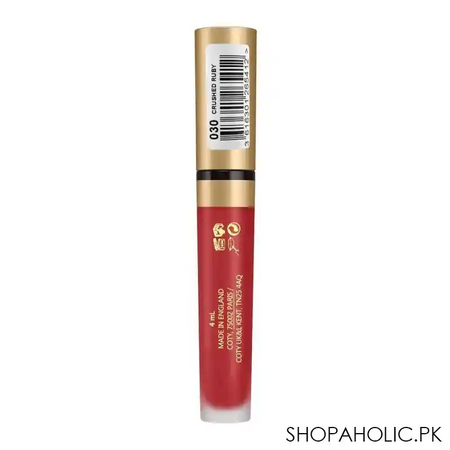 max factor colour elixir soft matte liquid lipstick, 030 crushed ruby image3