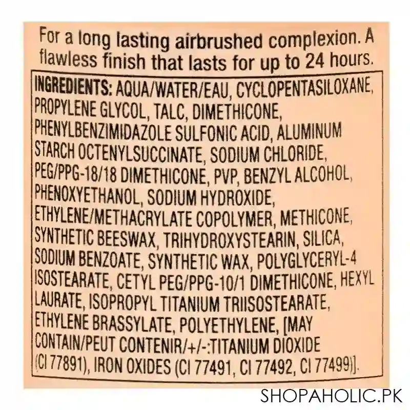 max factor facefinity all day flawless airbrush finish, 3 in 1 foundation, n42, ivory image3
