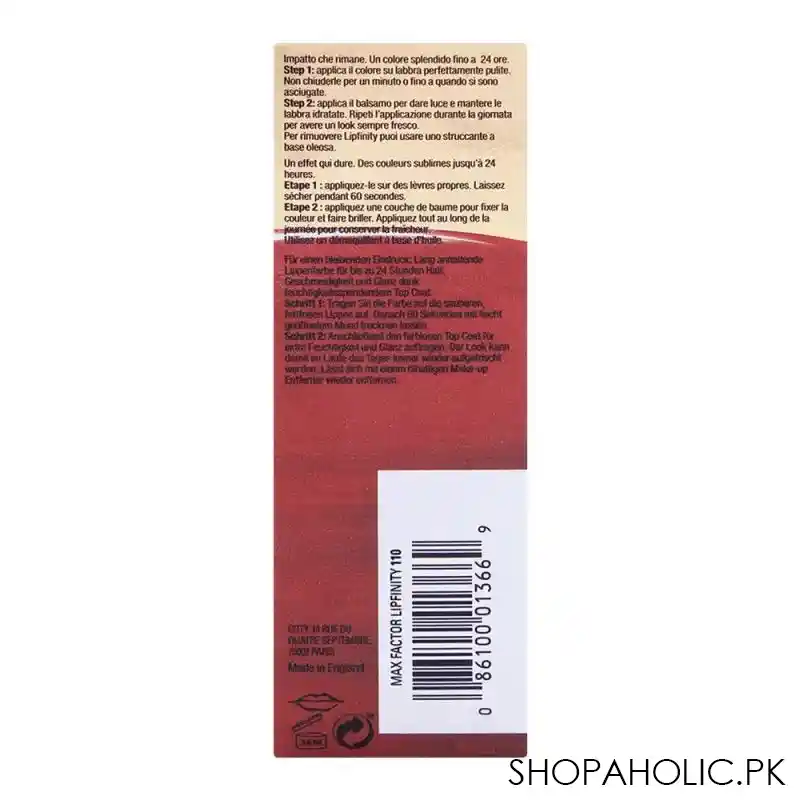 max factor lipfinity two step lip colour   110 passionate image3