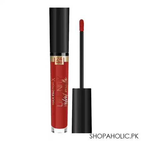 max factor lipfinity velvet matte lipstick 025 red luxury main image