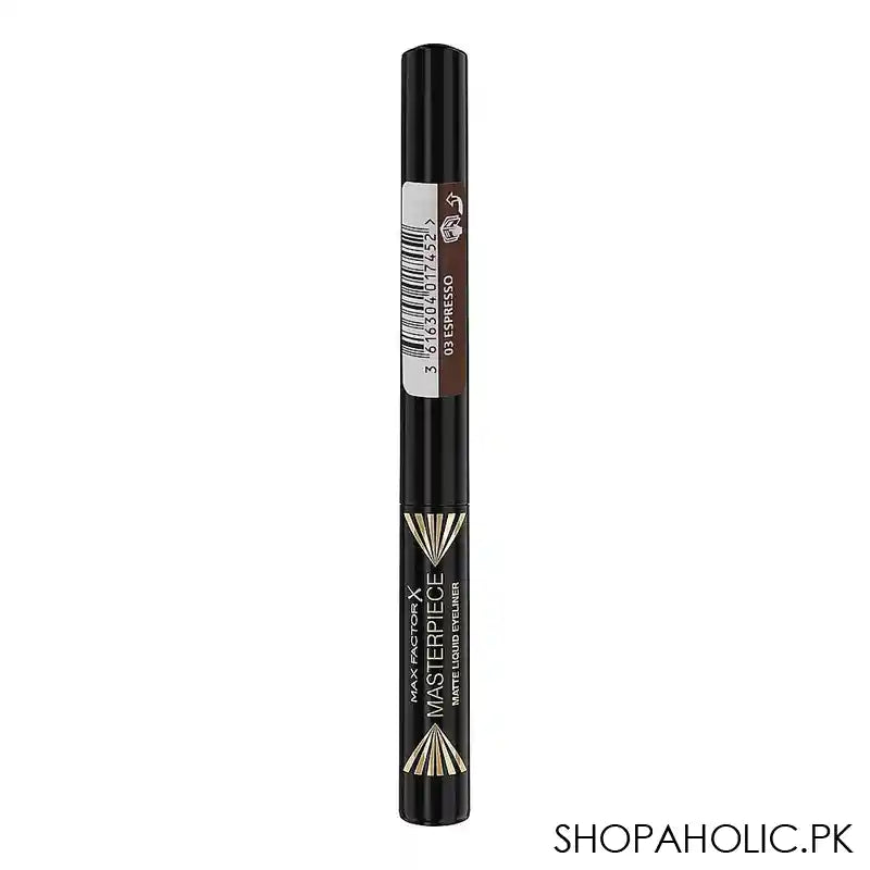 Max Factor Masterpiece Matte Liquid Eyeliner, 03 Espresso - Image 3
