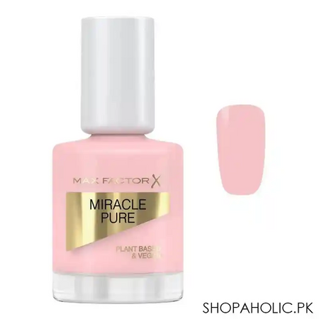 max factor miracle pure plant based & vegan nail polish 12ml, 220, cherry blossom main image