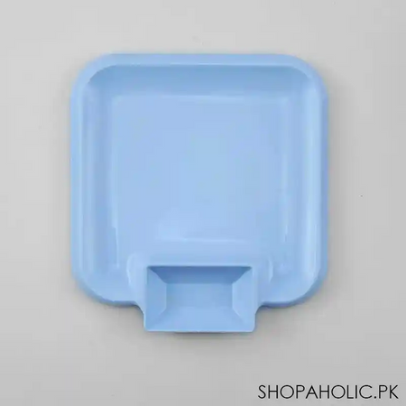 maxware plastic snack plate with extra space for sauces image4