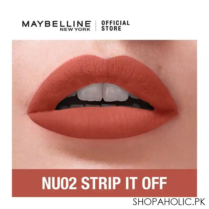 maybelline color sensational liquid matte nu02 strip it off image2