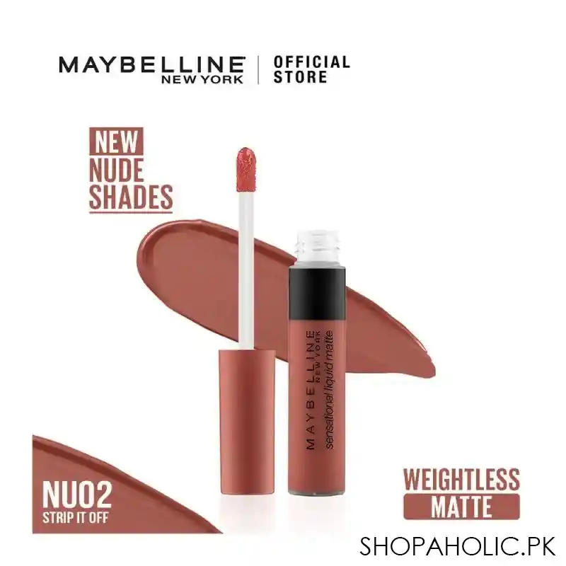 maybelline color sensational liquid matte nu02 strip it off main image