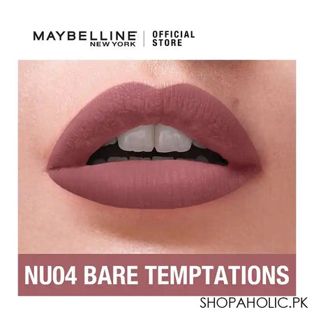 Maybelline Color Sensational Liquid Matte, NU04, Bare Temptations - Image 4