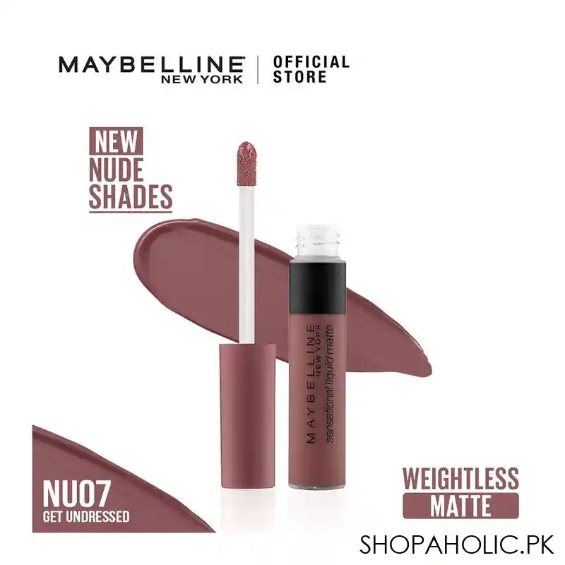 Maybelline Color Sensational Liquid Matte, NU07, Get Undressed - Main Image
