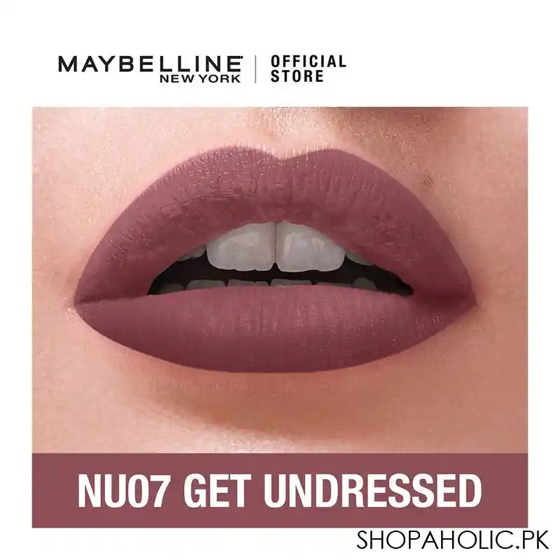 Maybelline Color Sensational Liquid Matte, NU07, Get Undressed - Image 2