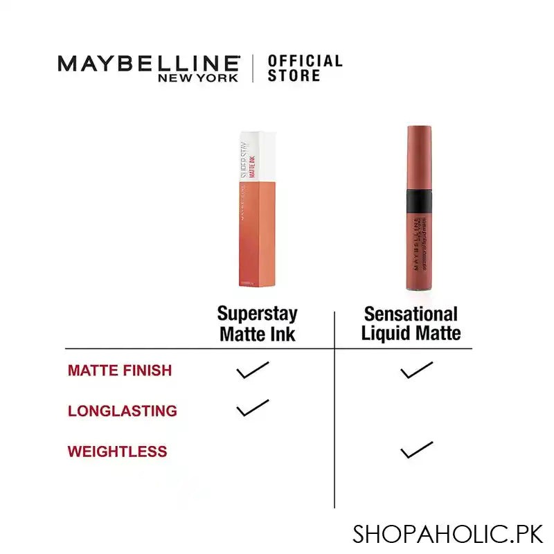 Maybelline Color Sensational Liquid Matte, NU07, Get Undressed - Image 4