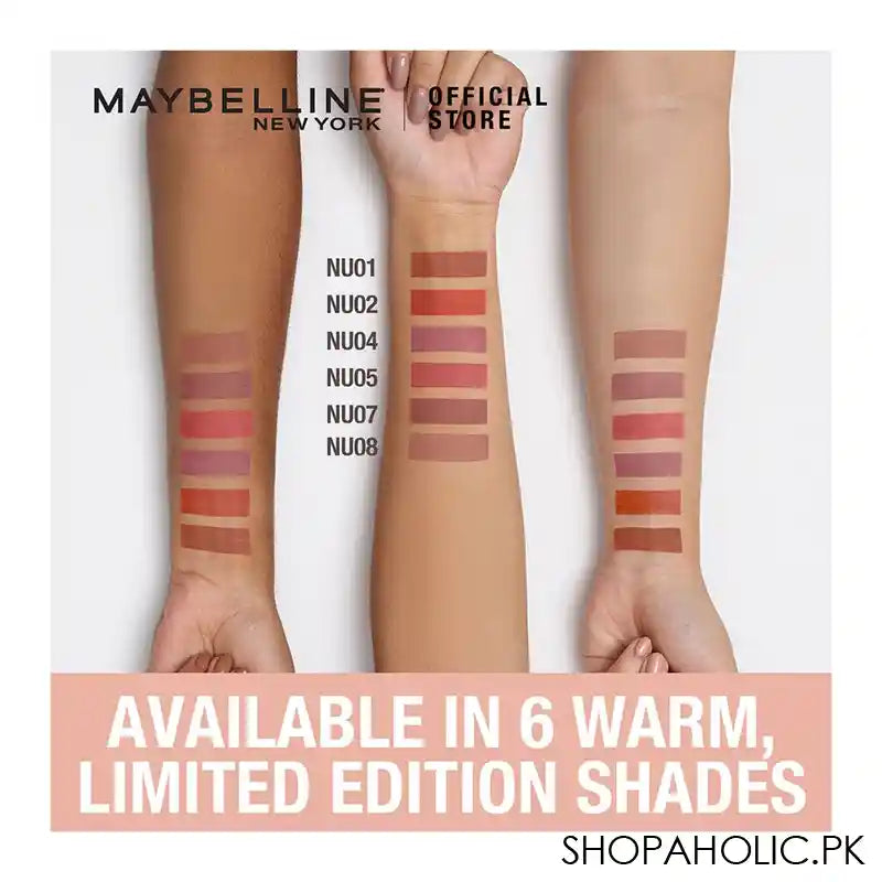 Maybelline Color Sensational Liquid Matte, NU07, Get Undressed - Image 5