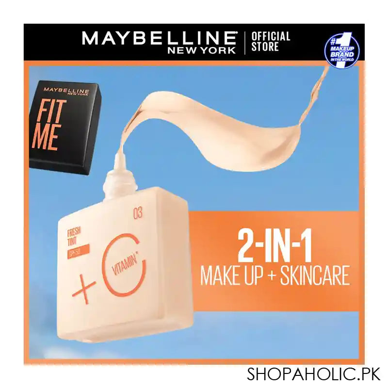 Maybelline Fit Me 2.5 Fresh Tint With SPF 50 & Vitamin C, 30ml - Image 7
