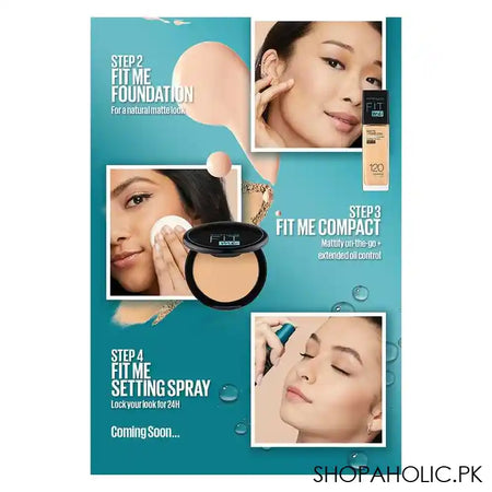 Maybelline Fit Me Matte + Poreless Foundation, 118 Light Beige, 30ml - Image 6