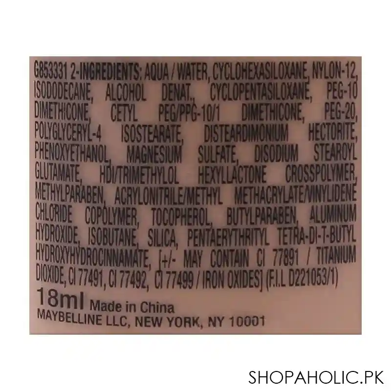 maybelline fit me matte + poreless liquid foundation, 128, warm nude, 18ml image3
