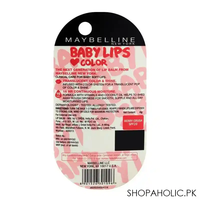 maybelline new york baby lips berry crush lip balm image4