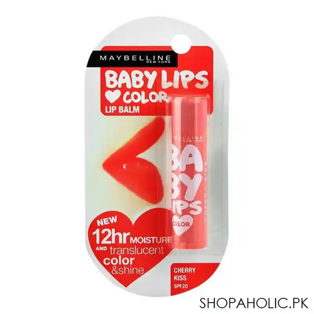 maybelline new york baby lips color lip balm, cherry kiss, spf 20 image3