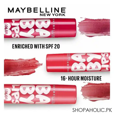maybelline new york baby lips color lip balm, cherry kiss, spf 20 image6