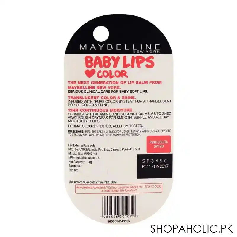 maybelline new york baby lips pink lolita lip balm image4