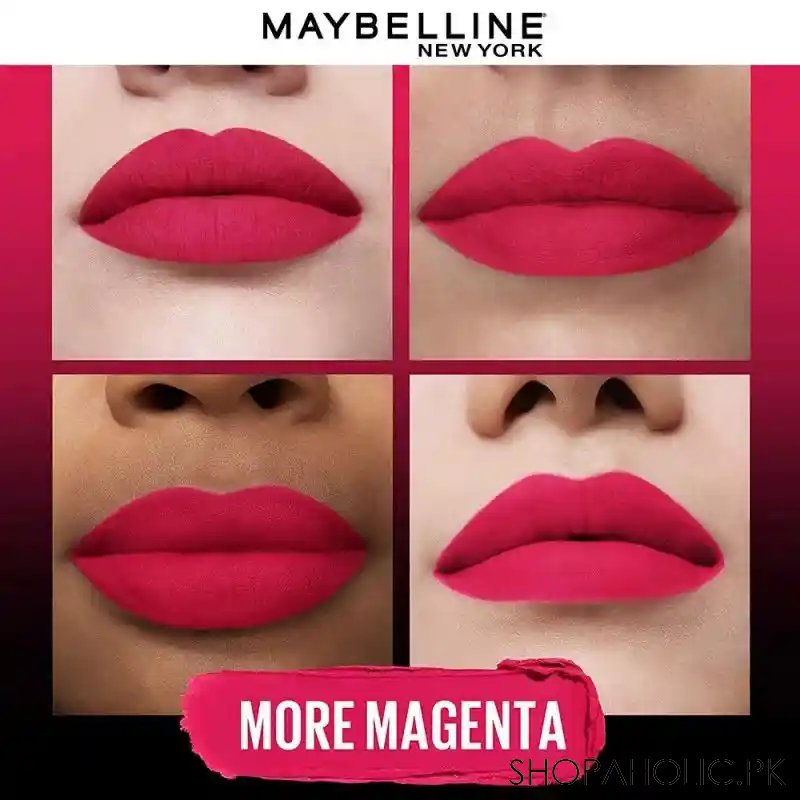 maybelline new york color sensational ultimate matte lipstick, 399 more magenta image2