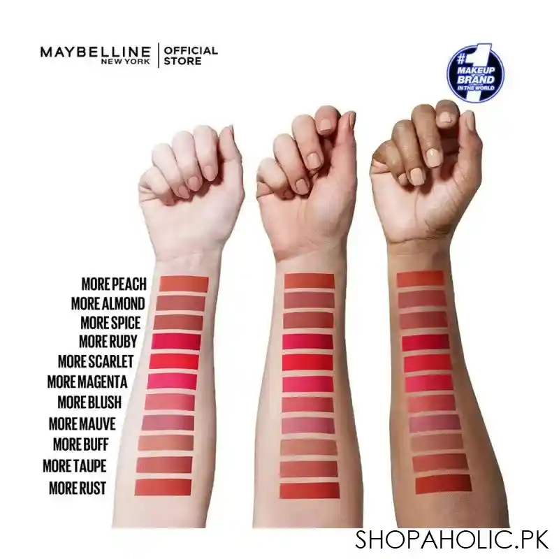 maybelline new york color sensational ultimate matte lipstick, 399 more magenta image4