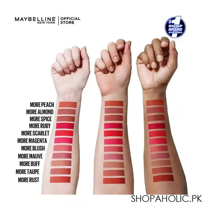 Maybelline New York Color Sensational Ultimatte Matte Lipstick, 599 More Mauve - Image 2