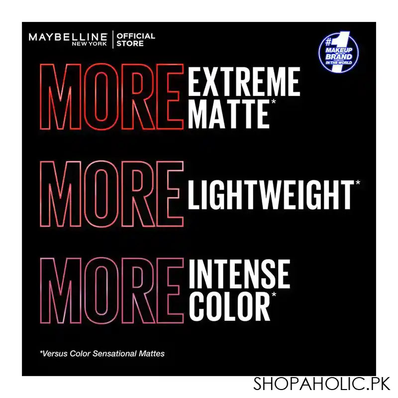 Maybelline New York Color Sensational Ultimatte Matte Lipstick, 799 More Taupe - Image 3