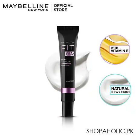 Maybelline New York Fit Me Dewy + Smooth Primer With Clay, Normal To Dry Skin - Main Image